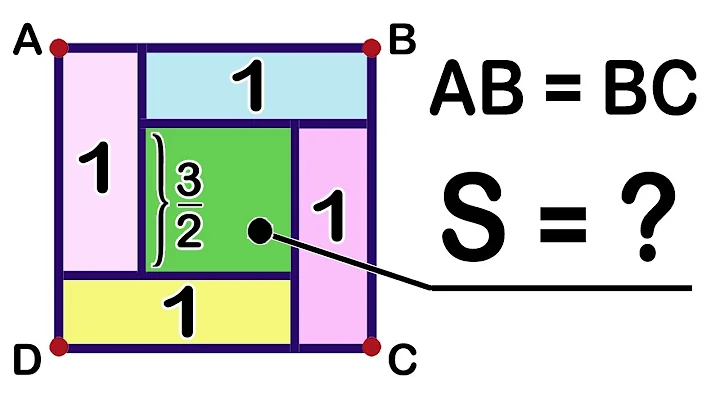 Find the area of a shaded region of a rectangle. Area Puzzle. Math Olympiad Geometry problem.