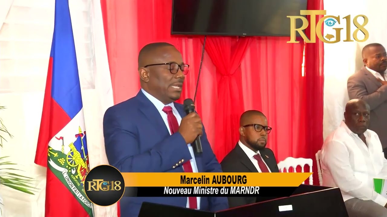 Minis ekonomi ak Finans lan Serge Gabriel Colin enstale Marcelin AUBOURG  kòm nouvo minis agrikilti