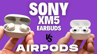 Sony XM5 Earbuds vs Airpods - Which Mic is Best? by Headset Advisor 3,483 views 7 months ago 9 minutes, 10 seconds