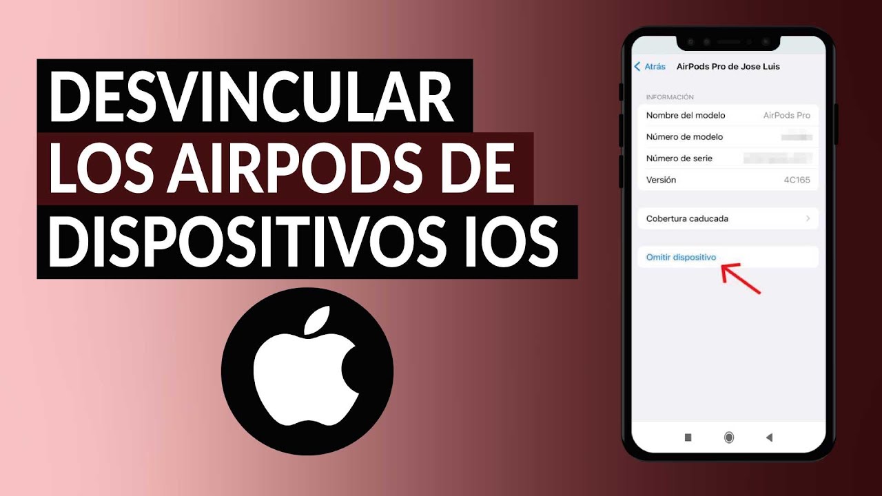 Disfraces saltar Característica ¿Cómo Desvincular los AirPods de un iPhone, iCloud u Otro Dispositivo IOS?  - YouTube