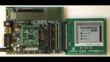 Epson + Microchip demo using Pervasive Displays 3" QVGA panel