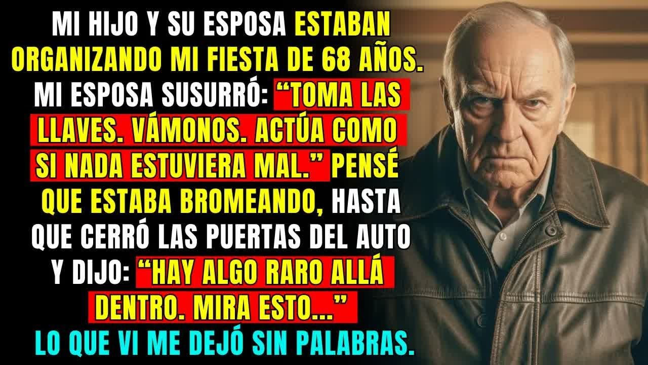 Mi hijo estaba preparando una fiesta para mí cuando mi esposa dijo： “Hay algo raro  Mira esto…