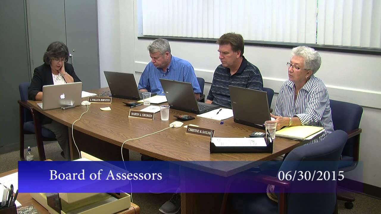 Board of Assessors, June 30, 2015 YouTube
