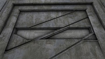 Modular Sci-Fi Set Wip 43  Blender 2.75 - Animated sci-fi doors