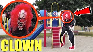 when you see this GIANT Killer Clown do not approach him! RUN away FAST! (Crouchy the Clown)