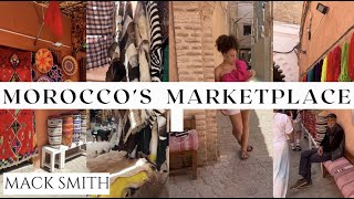 Marrakech Marketplace Tour | Moroccan Fashion Market | Fabrics, Leather & More! | Vlog | MACK SMITH