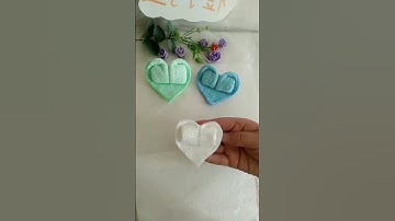 Heart shaped towel folding