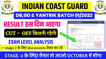 coast guard navik db/gd result 2021 | coast guard navik db/gd result date 2021 | coast guard result