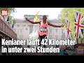 UNTER 2 STUNDEN! Kenianer Sabastian Sawe läuft historischen Marathon-Weltrekord in London