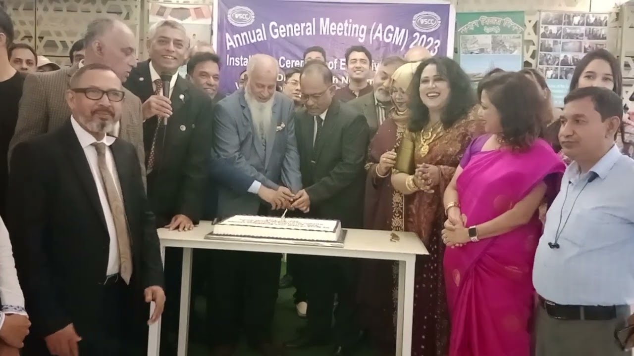 Cake Cutting: Social Dinner after AGM 2023: We Speak Chinese Club Bangladesh Limited: 25 Nov 2023