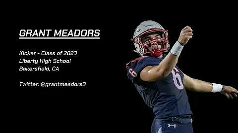 Grant Meadors - #1 Ranked Kicker 2023 - Mid-Season...