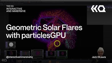 Geometric Solar Flares with particlesGPU - TouchDesigner Tutorial 119