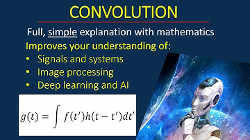 Convolution equation explained simply in 3 forms: discrete, continuous and matrix-vector