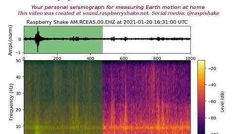 What Does A Earthquake Sound Like? | Southern CA Earthquakes | Raspberry Shake 4D RCEA5