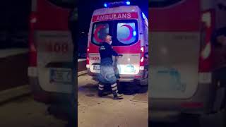لحظة وصول المصابين جراء الحرائق التي مست ولايات الوطن إلى مستشفى أسيبادم بتركيا