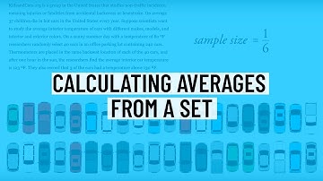 Calculate an Average from a Sample Size -  Statistics and Probability ACT/SAT Math Practice