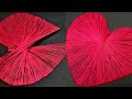 Learn satisfying Basic Hand Embroidery skill # Twisted Heart # Wall hanging Art