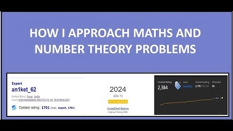 How I approach Maths and Number theory Problems on Codeforces