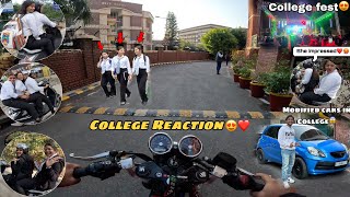 First Day in College With Loud Superbike | gt 650 | Kawasaki z900 | Public Reaction