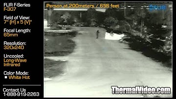 Thermal Imaging Range Test FLIR F-Series
