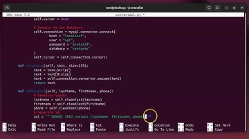 Creating a Python program that uses a MariaDB Database