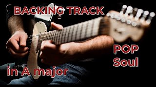 Video thumbnail of "Backing Track Pop Soul in A major improvisation"