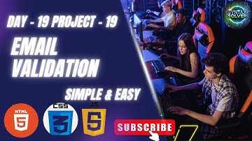 Validate Email Addresses LIKE A PRO in HTML CSS & JavaScript