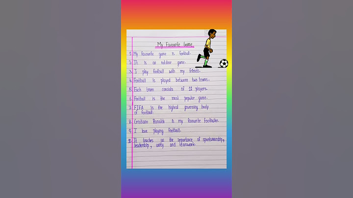 My Favourite Game in English #football #trending #education #essaywriting