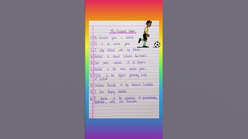 My Favourite Game in English #football #trending #education #essaywriting