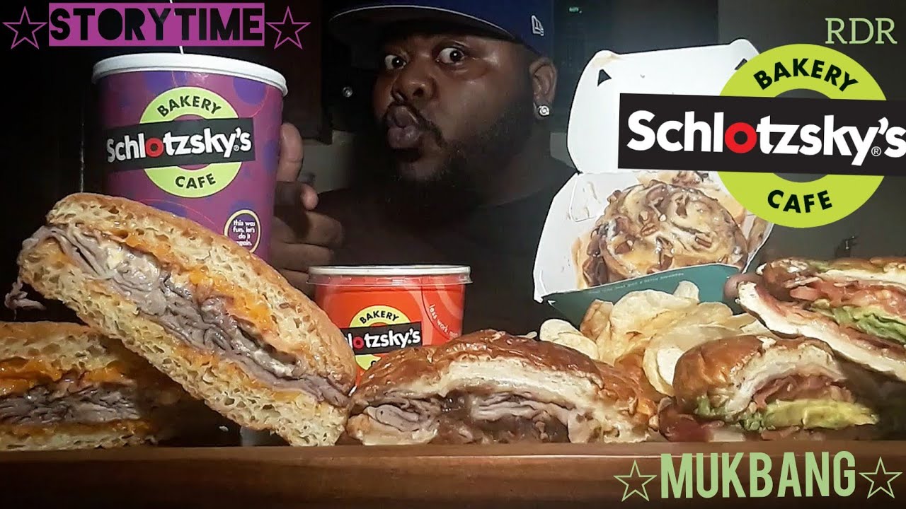 ☆☆Schlotzsky's Mukbang☆☆ Awkward Moment(StoryTime)!!