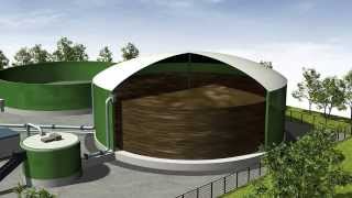 3D video of biogas turbine