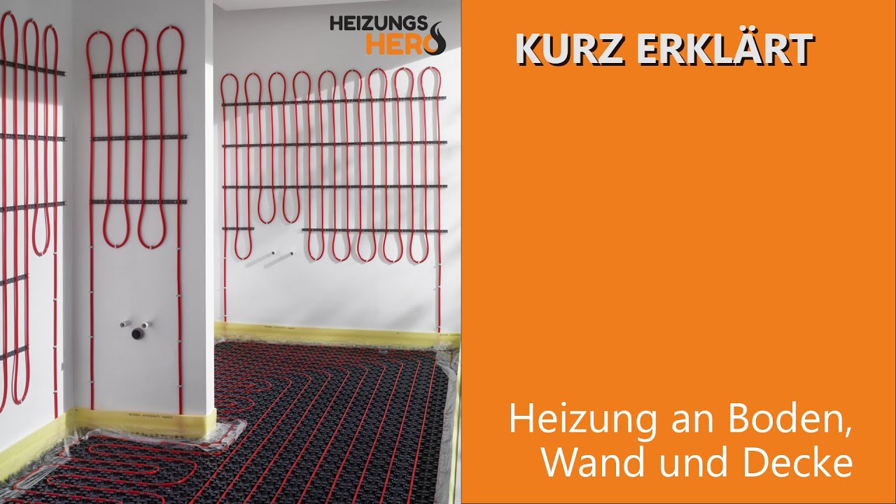 Flächenheizung und -kühlung für Wände und Decken