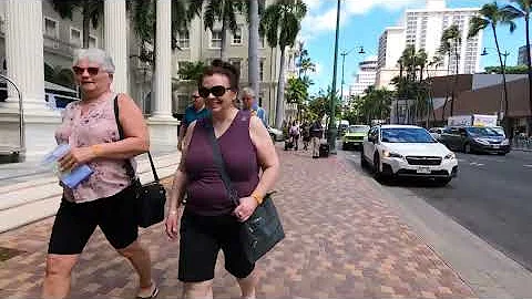 [4K] Waikiki Hawaii | Virtual Walk in Honolulu, Oahu Island 2022