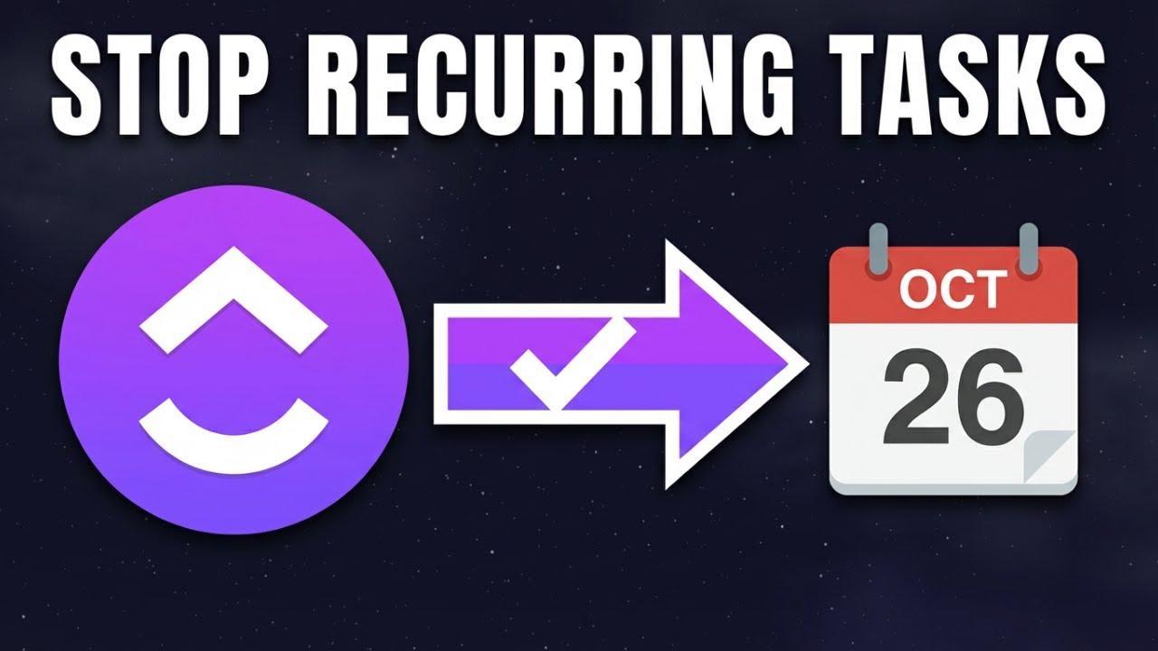 How to Stop a Recurring Task in ClickUp. Quick and Easy Fix - YouTube