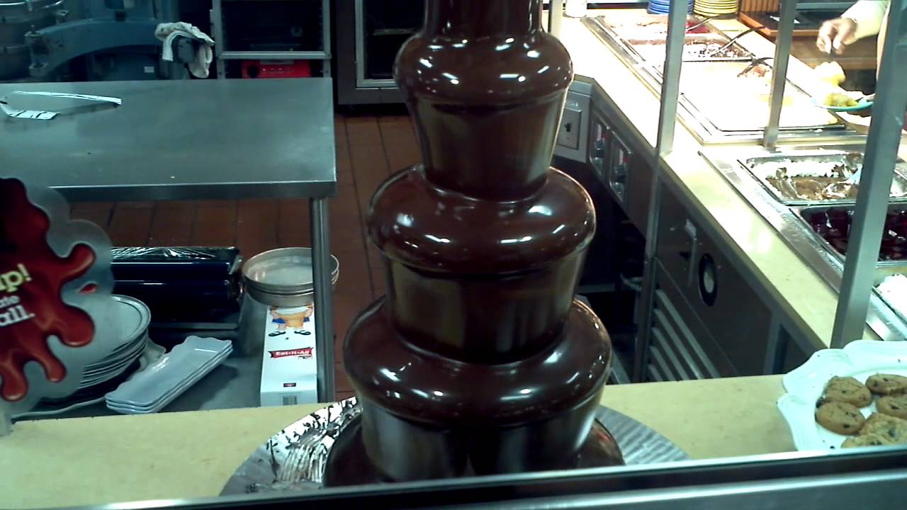 Chocolate fountain at Golden Corral YouTube