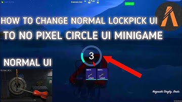 HOW TO CHANGE NORMAL LOCKPICK UI TO NO PIXEL LIKE CIRCLE UI MINIGAME | MJ DEVELOPMENT