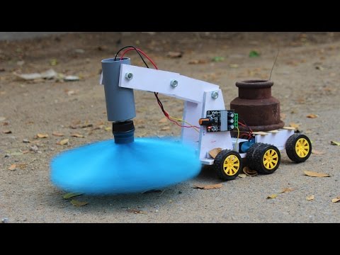 How To Make A Floor Cleaning Machine - Remote Controlled