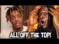 ALL OFF THE TOP?! | Juice WRLD - Cheese and Dope Freestyle (REACTION)