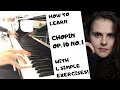 Chopin Etude Op. 10 No. 1 - 4 EFFECTIVE EXERCISES to learn it // Practice TUTORIAL // Danae Dörken