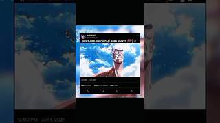 The true reason why titans eat humans😨 #anime #attackontitan #biel#bulun