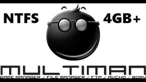 PS3 MULTIMAN Read NTFS / How To Install 4GB+ FIles Without Splitter