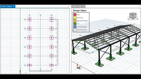 how to design portal frame on protastructure