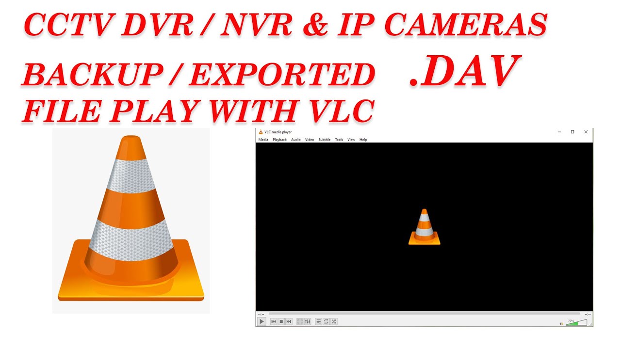 CCTV DVR, NVR backup file .dav play on Vlc player, How to play .dav file