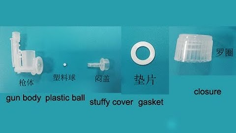 All plastic trigger sprayer assembly machine-body, ball, stuffy cover,  gasket, closure 5 parts ass