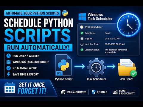 Run Python Scripts Automatically Using Windows Task Scheduler #Python #TaskScheduler #automation
