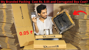 Branded Packing Box in Low Cost | Corrugated Box Manufacturing and Printing Process  Screen Printing