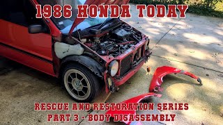 1986 Honda Today part 3 - Body disassembly