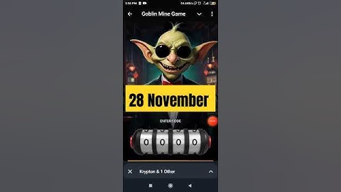 28 November Goblin mine game vip code