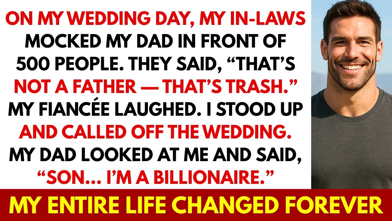 My In-Laws Mocked My Dad at My Wedding — They Never Expected the “Poor Old Man” Was a Billionaire