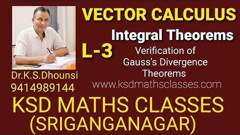 ll Vector Calculus ll Verification of Gauss